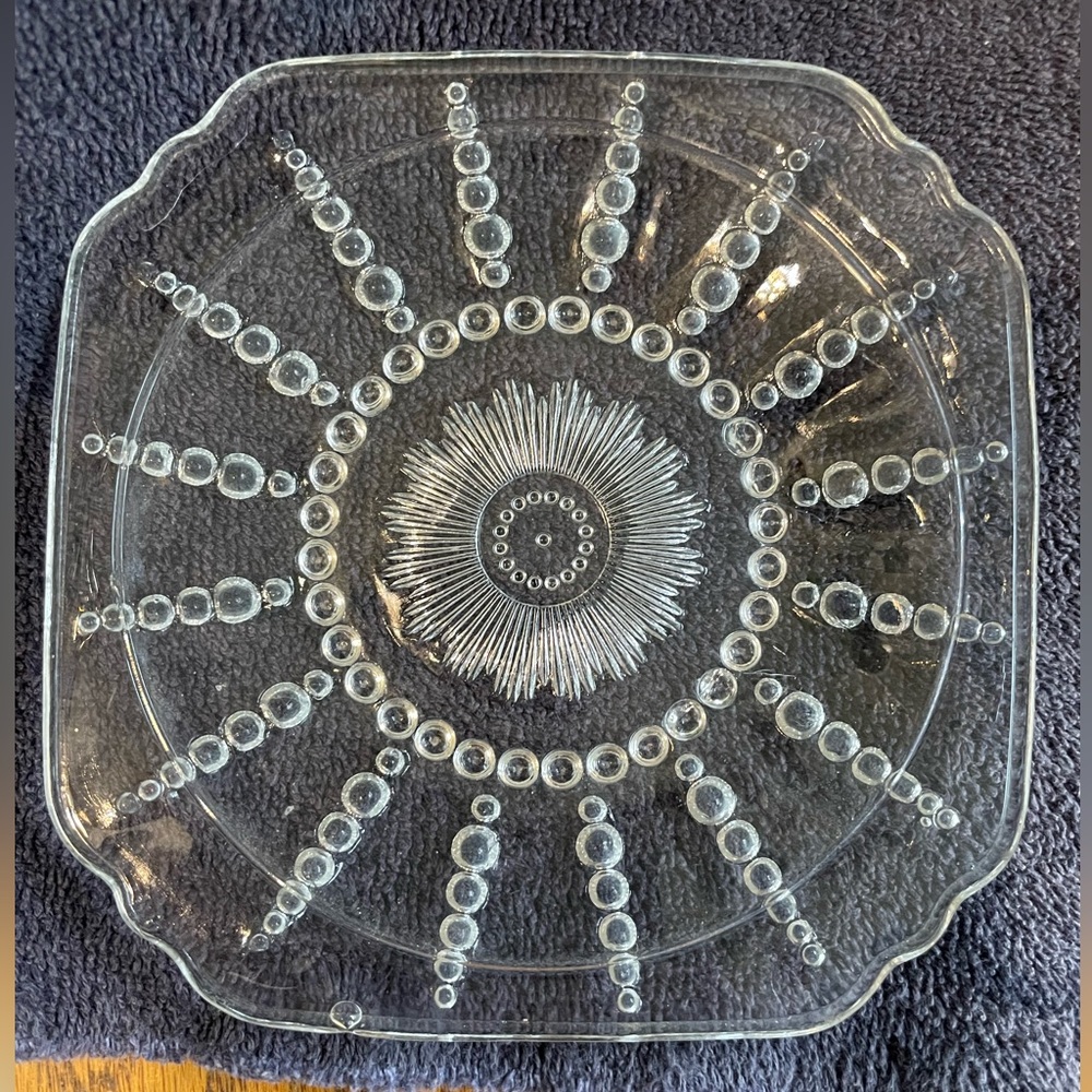 Federal USA Columbia Crystal bread or dessert plate.